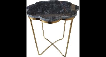 Mica Decorations Coco Bijzettafel marmer zwart, FFC 100% , H56xD47cm