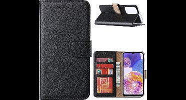 Hoesje Geschikt Voor Samsung Galaxy A23 (4G) Hoesje Zwart – Hoesje Geschikt Voor Samsung Galaxy A23 (4G) hoesje – Hoesje Geschikt Voor Samsung Galaxy A23 (4G) case – A23 (4G) Bookcase - Ntech