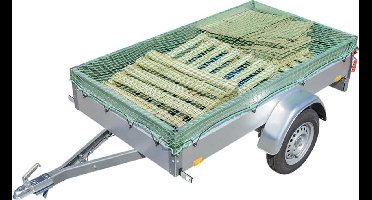 ProPlus Aanhangernet - 2 x 3.5 - Aanhangwagennet - Afdeknet - Trailernet - Ladingnet - Veiligheid - Ø5 mm - Met Elastisch Koord - Maaswijdte 45 x 45 mm - UV-gestabiliseerd - Inclusief Opbergtas