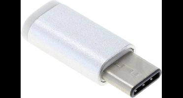 Verloop Adapter Micro USB naar USB C Adapter Wit