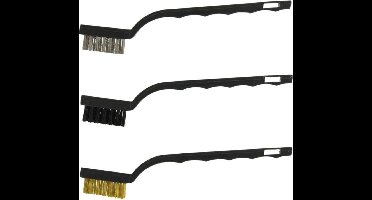 Mini staalborstelset 3-delig