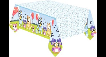 RIETHMULLER Bluey papieren tafelkleed - 120 x 180 cm - Voor verjaardagsfeestjes