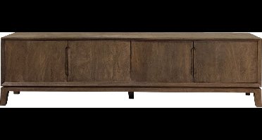Livingfurn - TV meubel Cortez - 210x55x40 cm - Mangohout