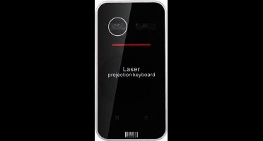 Draadloos lasertoetsenbord - zwart
