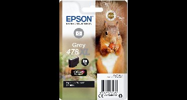 Epson Squirrel Singlepack Grey 478XL Claria Photo HD Ink