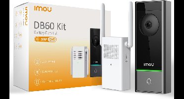 Imou DB60 Kit - 5MP resolutie - Werkt op accu - IP65 weerbestendig - Persoonsdetectie - bewegingssensor automatische detectie - IP65 weerbestendig