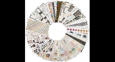 1000+ stickers - 40 stickervellen Voor Kinderen en volwassenen | Papier stickers | Verschillende sets | verpakt in mooie opbergboekjes | Stickers voor volwassenen | cadeau - verjaardag - feestje