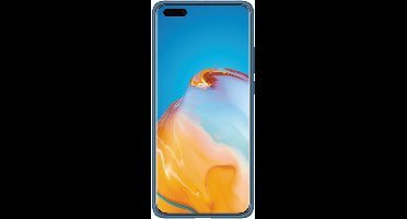Hoesje Geschikt voor Huawei P40 Hoesje - Fluweelzachte Microvezel Siliconen Back Cover – Donkerblauw
