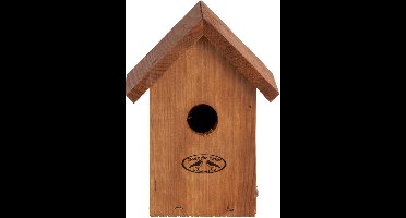 Houten vogelhuisje/nestkastje winterkoning - tuindecoratie - tuindieren - vogelnest nestkast vogelhuisjes