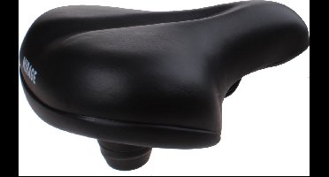 Mirage Comfortabel fietszadel - Elastomeer vering - Zwart - Uniseks - Inclusief strop