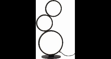 TRIO RONDO - Tafellamp - Zwart mat - incl. 1x SMD LED 17W - Dimbaar - Binnenverlichting