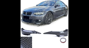 Passend Voor Bmw 3 Serie E92 E93 2006 t/m 2010 M Pakket Coupe Cabrio Carbon Look Bumper Hoeken Performance Style 318 320 325 330 335 M3