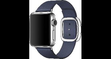 Apple Leren bandje - Apple Watch Series 1/2/3 (38mm) - Blauw - Small