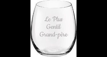 Drinkglas gegraveerd - 39cl - Le Plus Gentil Grand-père