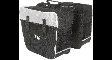 M-wave Dubbele Fietstas Amsterdam 30l Wit