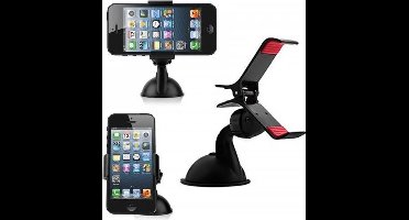 Universele auto Telefoonhouder met Zuignap| Universal Car Phone Holder | Smartphone Houder Statief | 360 graden roteerbaar | Ook geschikt voor sateliet navigatie | Shock Proof