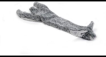 Beeztees Flatino Konijn - Hondenspeelgoed - Zwart - 52x15x3,5 cm