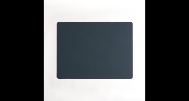 Vacavaliente Placemat and Coasters Rechthoek Placemat - Recycled Leer - 40x30 cm - Blauw Petrol