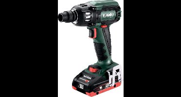 "Metabo SSW 18 LTX 400 BL 18V LiHD Accu slagmoersleutel set (2x 4.0Ah accu) in koffer - 400Nm - 1/2"" - koolborstelloos"