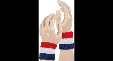 Set Zweetbandjes - Rood Wit Blauw