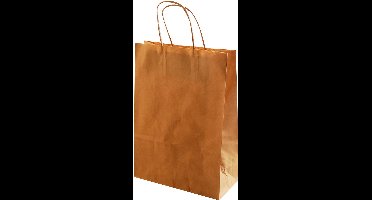 Vaessen Creative Tas papier naturel met koord 50pcs