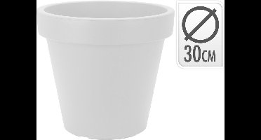 Bloempot Wit Kunststof Ø30 cm | Hoogte 32 cm