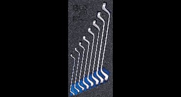 BGS Ringsleutelset 6x7 - 20x22 mm diep gebogen 8 delig