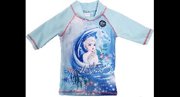 Disney Frozen II Zwemshirt / Zwemkleding - UV protectie shirt - Blauw - UV 40+ - Maat 98/104 (4 jaar)