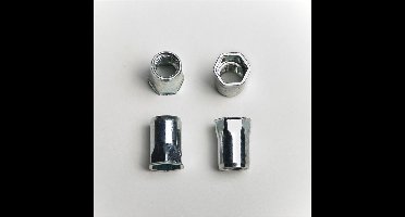 Masterfix Blindklinkmoer M6x14mm - staal (verzinkt) - verzonken kop (klein) (Per 250 stuks)