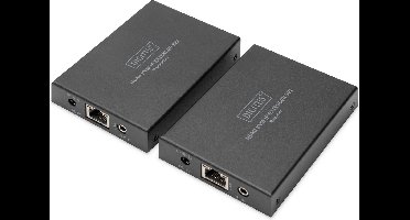 Digitus DS-55507 HDMI / RJ45 Adapter [1x HDMI-bus - 1x HDMI-bus] Zwart 4K UHD