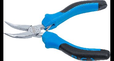 BGS Elektronica nijptang gebogen met veer 138 mm - 383