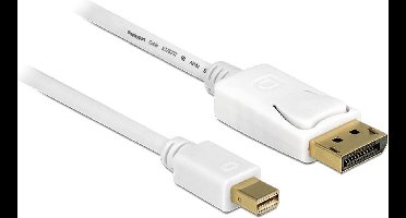 Mini DisplayPort - DisplayPort kabel - versie 1.2 (4K 60 Hz) / wit - 0,50 meter