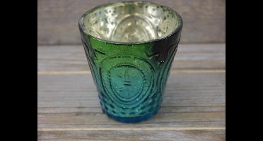 SENSE Waxine lichthouder - theelichthouder turquoise - kaarsenhouder - sfeerlicht *3 STUKS*