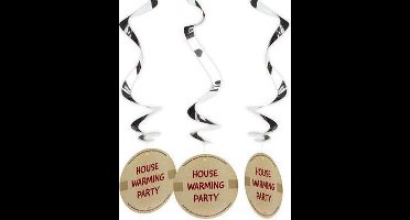 Folat - Spiral hangdecoratie House Warming (3 stuks)