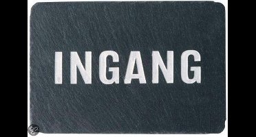 Esschert Design - Leisteen deurplaat 'ingang' DP009