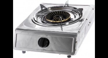 Mustang RVS kookstel 1 pits 4.3 kW - gas kookpit - voor camping of camper