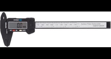 Toolland Handige digitale schuifmaat, groot lcd-display, plastic, 150 mm