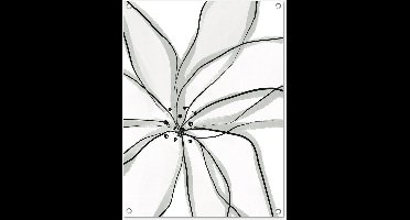 GreatGardenPosters - Tuinposter - Pastel - Bloem - Abstract - Tuin - Tuindoek voor buiten - Wanddecoratie - Tuinschilderij - 60x80 cm