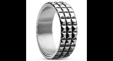 Pearce Pyramis Stalen Ring