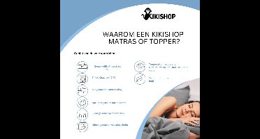 70x190x12 Kikishop Comfort Kindermatras Polyether SG30 - Premium Tijk