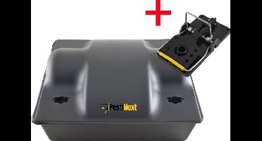 Professionele Rattenvoerdoos met Klem - Rattenval - Rattenlokdoos - Effectief en Veilig - Voor binnen en buiten - Rattenvoederdoos - Rattenvoerkist - Rattenkist