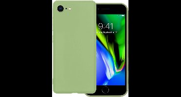 Hoesje - Geschikt voor Apple iPhone SE (2020) - Sterk & Shockproof - Hoes Cover - Siliconen Case - Groen