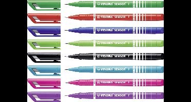 STABILO SENSOR - Fineliner 0.3 mm - Etui Met 8 Kleuren