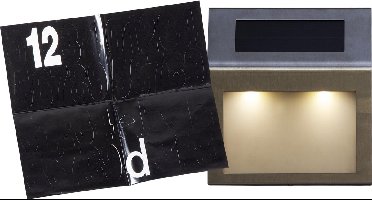 Star Trading huisnummerlamp op zonne-energie Wally