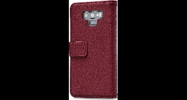 Mobilize Telefoonhoesje geschikt voor Samsung Galaxy Note 9 Hoesje | Mobilize Elite Gelly Bookcase Portemonnee | Pasjeshouder voor 3 Pasjes | Telefoonhoesje voor Pinpas / OV Kaart / Rijbewijs - Bordeaux Rood