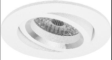 Dimtone inbouwspot Gottfrid -Rond Wit -Philips Warm Glow -Dimbaar -4.9W -Philips LED