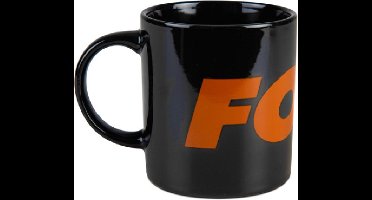 Fox Ceramic Mug 350ml - Kleur : Black & Orange Logo
