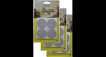 Benson Meubelvilt - 3x - 8 delig - stoelpoten - kunststof - grijs - meubelbeschermers