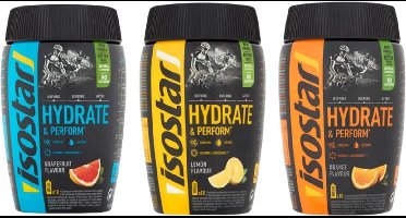 Isostar | Hydrate & Perform | Voordeelpakket | 3 x 400 gram