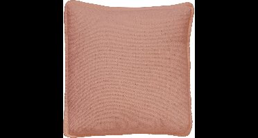 Dutch Decor BOWIE - kussenhoes 45x45 cm - gewassen katoen - Muted Clay - roze - met rits - zonder binnenkussen
